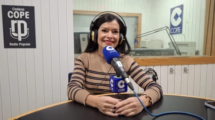 Nidia Arévalo en los estudios de COPE