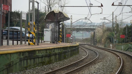 Vías del tren en Boo