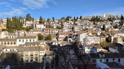 Albaicín, desde el Mirador de la Churra, en Granada