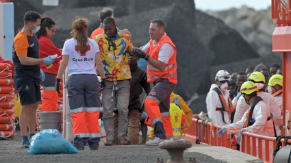 Rescate de migrantes esta semana en La Restinga