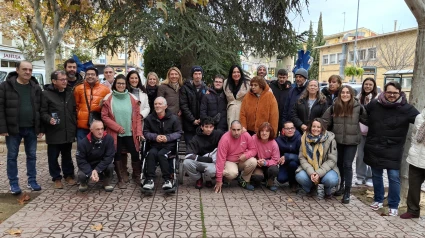 Foto de grupo inauguración abetos navideños