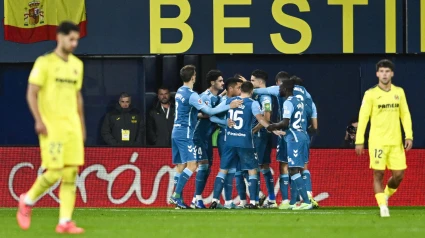 El Betis celebra el gol de Lo Celso al Villarreal