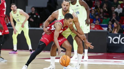 El base del Casademont Zaragoza Trae Bell-Haynes, MVP del partido ante el Barcelona