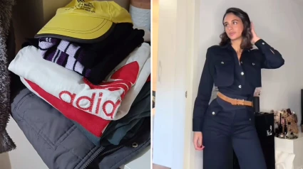 La ropa de Azucena comparado con el outfit de una influencer