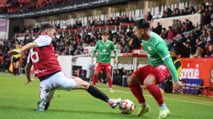 Kike Márquez, del Zamora CF, ante el Nástic