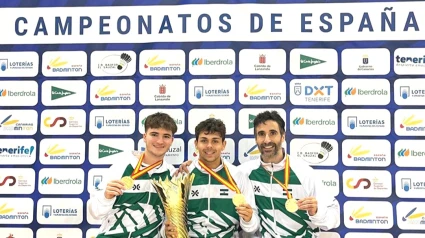 Pablo Abián, Alejandro Pérez y Álvaro Morán, campeones de España con la Selección Andaluza