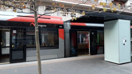 El servicio del tranvía de Zaragoza, interrumpido por un atropello mortal