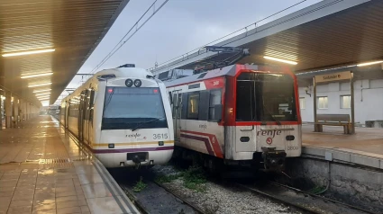 Trenes en la estación de Renfe en Santander.EUROPA PRESS26/2/2024