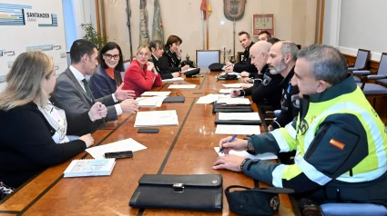 Reunón de la Junta Local de Seguridad de Santander.