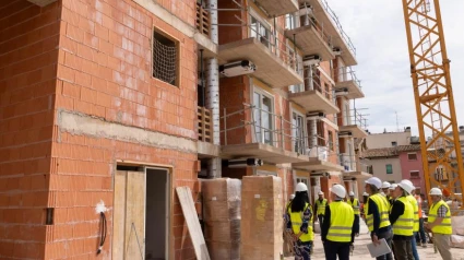 Una de las visitas realizadas a las obras de La Merced.