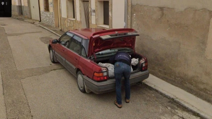 Imagen captada por el coche de Google Street View en el pueblo de Tajueco en Soria