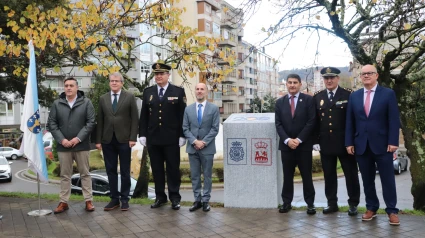 Autoridades en el bautizo de la rotonda de la Policía Nacional