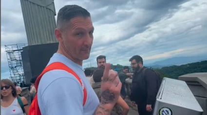 Marco Materazzi ha estado de visita en Brasil esta semana.