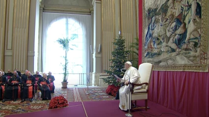 El Papa Francisco en su discurso a la Curia vaticana