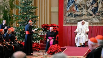 El Papa Francisco en su discurso a la Curia vaticana