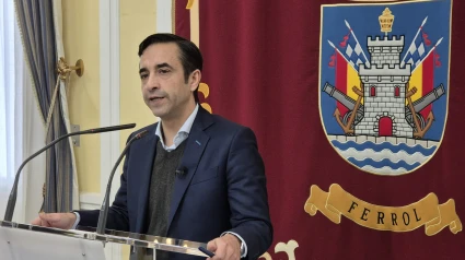 El alcalde de Ferrol este lunes tras la celebración de la Junta de gobierno