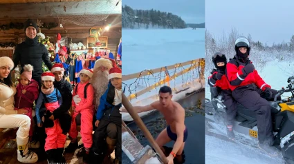 Las vacaciones virales de Cristiano Ronaldo junto a su familia en Laponia.