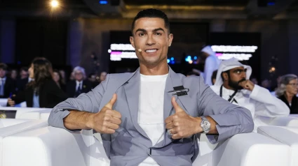 Cristiano Ronaldo, durante los Globe Soccer Awards.