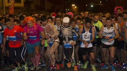 Salida de la carrera San Silvestre en Pamplona