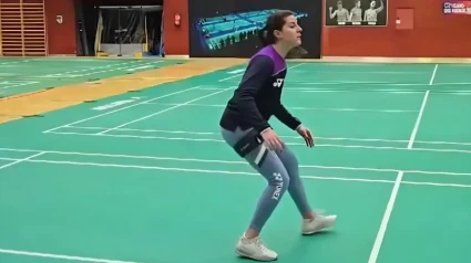 El regreso de Carolina Marín a los entrenamientos después de lesionarse en los JJOO de París