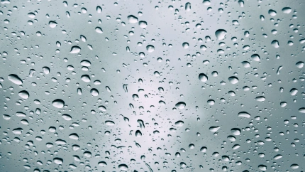Gotas de agua en la ventana