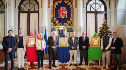 Imagen de hoy en el ayuntamiento de los nombramientos de los Reyes Magos.