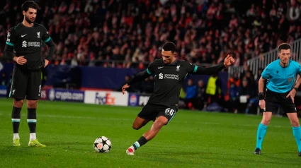 Trent Alexander-Arnold, en el partido de Liga de Campeones entre el Girona y el Liverpool