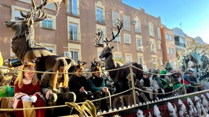 Carroza de la Federación Extremeña de Caza en Cáceres