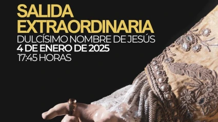 Cartel anunciador de la salida del Dulcísimo Nombre de Jesús