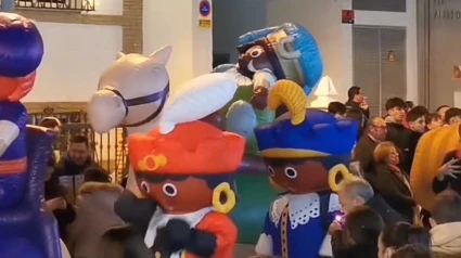 La figura de Playmobil en el desfile