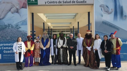 Los reyes Magos en el hospital