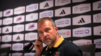 Hansi Flick, en rueda de prensa (@FCBarcelona_es)