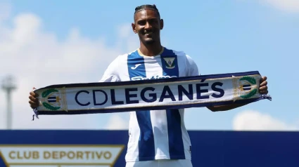 Sebastian Haller, durante su presentación con el Leganés en el mes de septiembre.