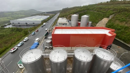 Foto aérea de la planta de omega-3 en As Somozas