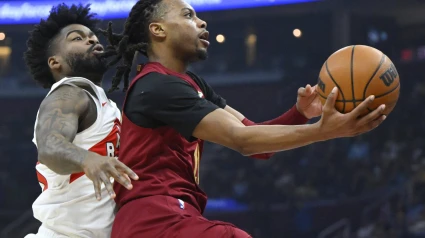 Darius Garland, en el partido frente a los Raptors