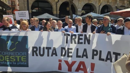 Manifestación para la reapertura del Tren Ruta de la Plata