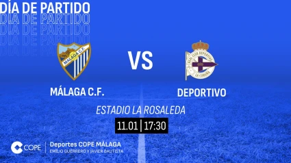 Horario y dónde ver y escuchar el Málaga-Deportivo de este sábado 11