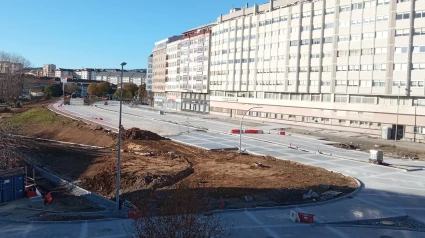 Las obras siguen avanzando en la avenida de As Pías