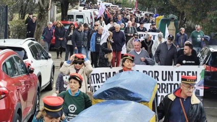 Manifestación en Hervás