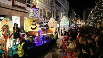 Foto de la Cabalgata de los Reyes 2025 en el concello de Ferrol