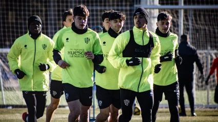 Entrenamiento de la SD Huesca