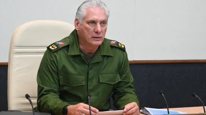 El presidente de Cuba, Miguel Díaz-Canel