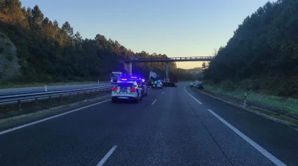 Accidente en la autovía del Cantábrico