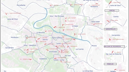 Este es el mapa de la Operación Asfalto en Zaragoza para 2025