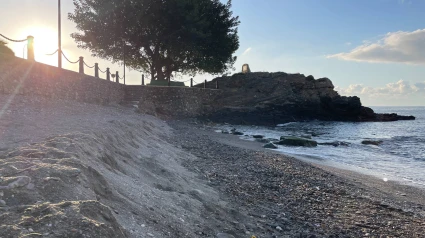 Estado tras el temporal de la Playa de Cotobro