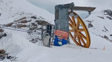 Accidente en un telesilla de Astún