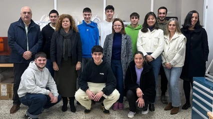 La directora general de FP, Eugenia Pérez, y la directora de GAIN, Carmen Cotelo, visitaron el CIFP Ferrolterra