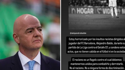 El presidente de la FIFA criticó los insultos racistas a Balde en Getafe.