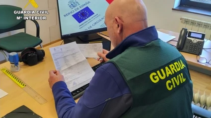 Imagen de la investigación de la Guardia Civil.