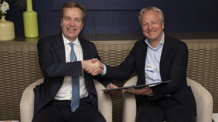 Borge Brende y Maarten Wetselaar